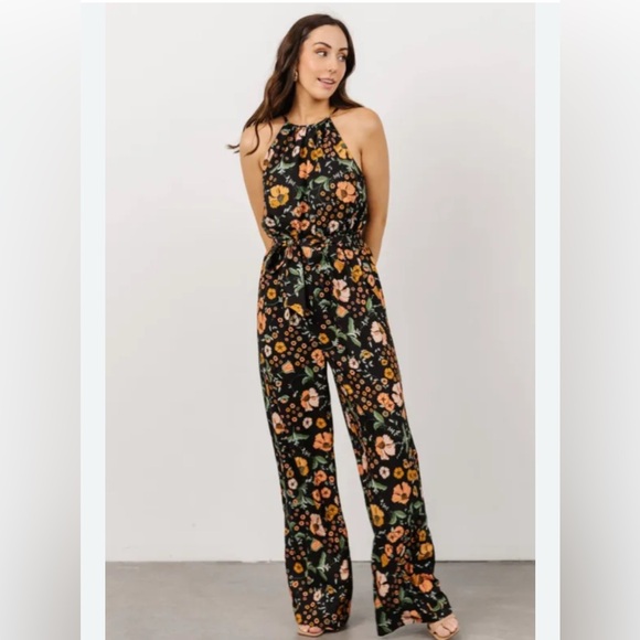 Baltic Born Pants - Baltic Born wide leg Floral Jumpsuit XL